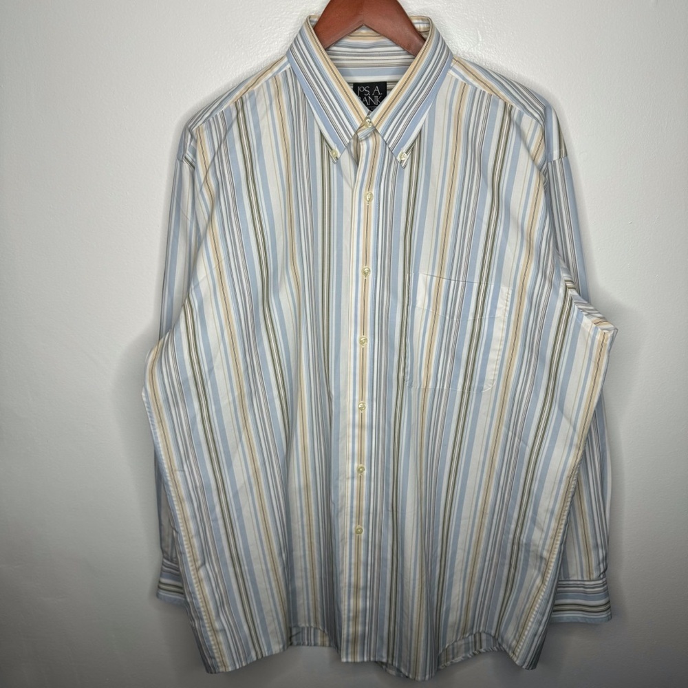 Jos. A. Bank Travelers Collection 100% Cotton Button Down Shirt Size L